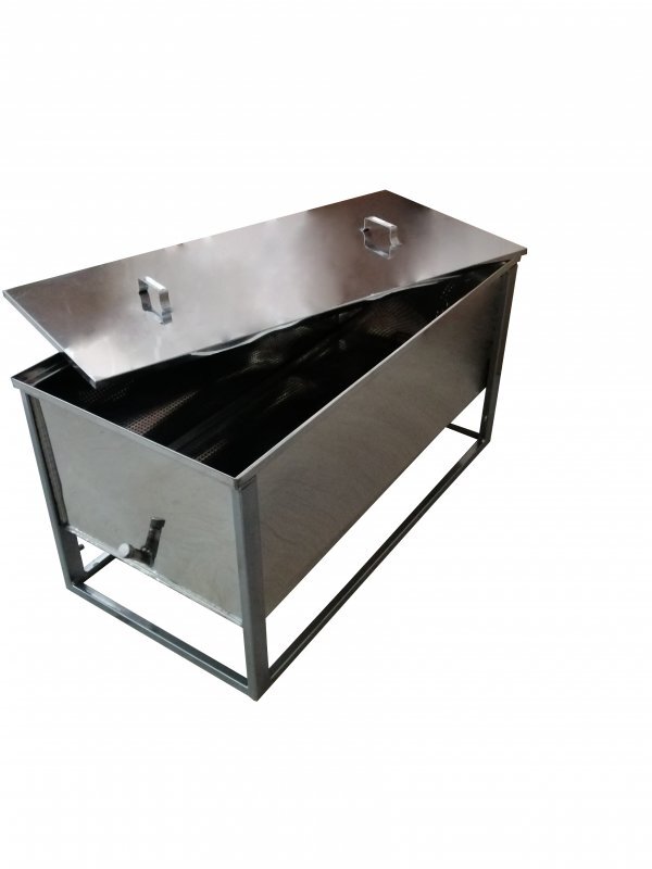  Воскотопка для парогенератора з плоским кошиком FB та кришкою 1 м (нерж.)