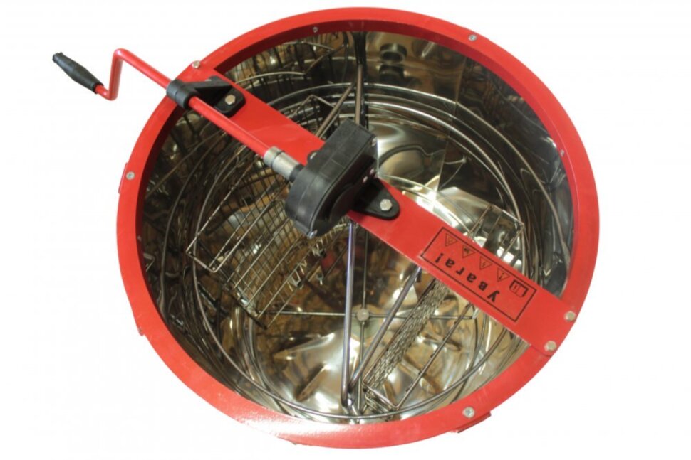  Медогонка 2-х рам. поворотна, бак, деталі ротора, зварні касети - нерж., кран нерж. (М2005)