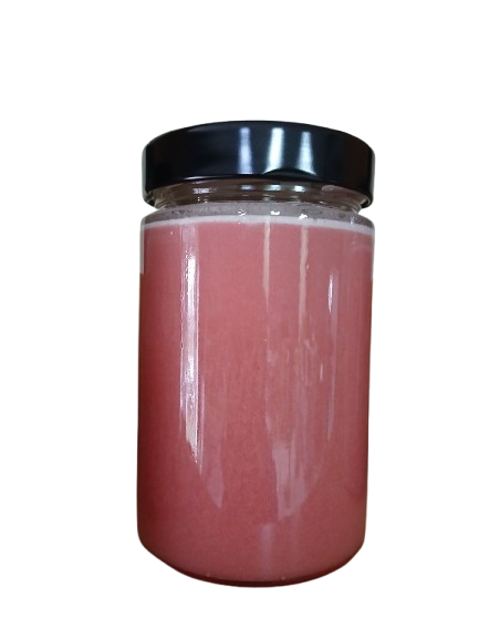 Крем-мед із сублімованою малиною